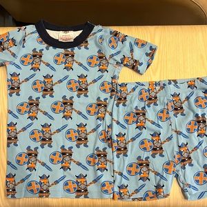 Hannah Andersson EUC Vikings pajama set; size 120 (6/7)
